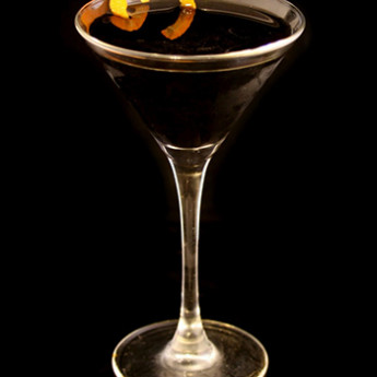 коктейль на основе бренди Черный мартини (Black Martini cocktail)