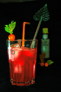 Грейпфрутовые коктейли. Рубиновый восход (Ruby Rum Sunrise cocktail) с премиальным ромом